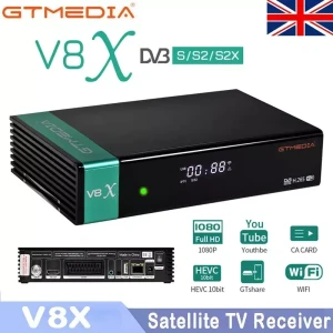 GTMedia V8X Full HD DVB-S2/S2X Satellite Receiver | Built-in WiFi