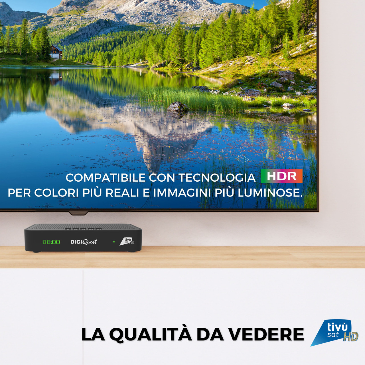 Tivusat Digiquest Maximo Official HD Italian COMBO Receiver and Card