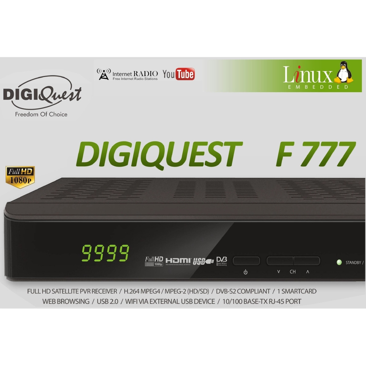Digiquest F777 MultiCAS PVR Internet Ready