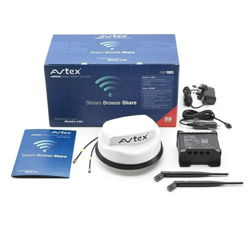 Avtex AMR985 Mobile Internet Solution for Caravan and Motorhome