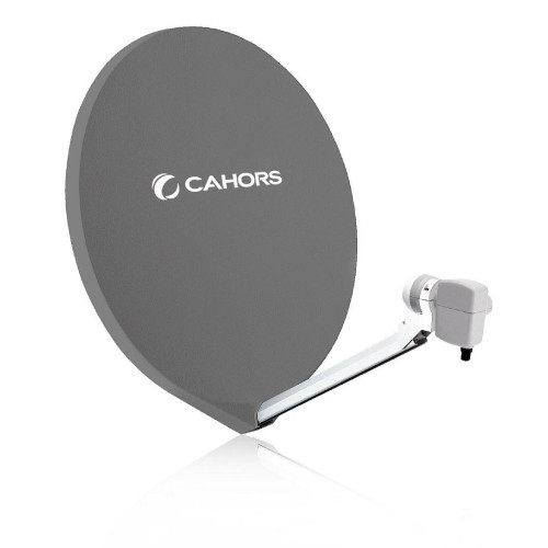 Cahors Visiosat 65cm SMC Satellite Dish Antenna with Single LNB Grey