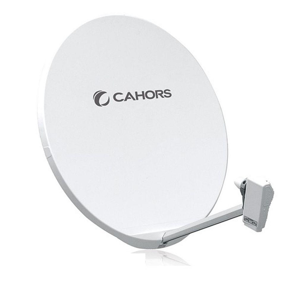 Cahors Visiosat 65cm SMC Satellite Dish Antenna with Single LNB White