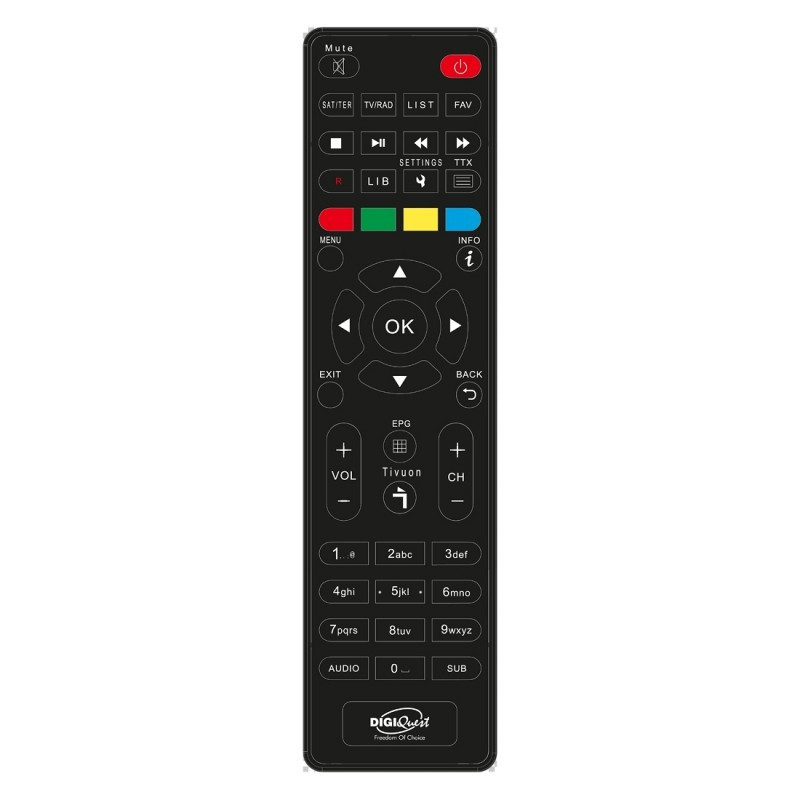 Tivusat Digiquest Q80 Official 4K UHD Italian Receiver and Card