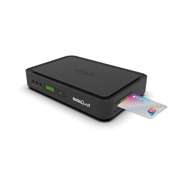 Tivusat Digiquest Q80 Official 4K UHD Italian Receiver and Card