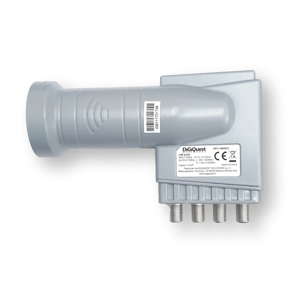 DigiQuest Quad Output 0.1dB Universal LNB