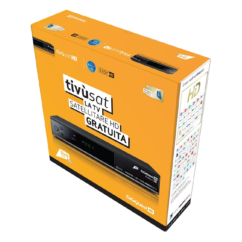 Tivusat Digiquest Official Italian Receiver and Card