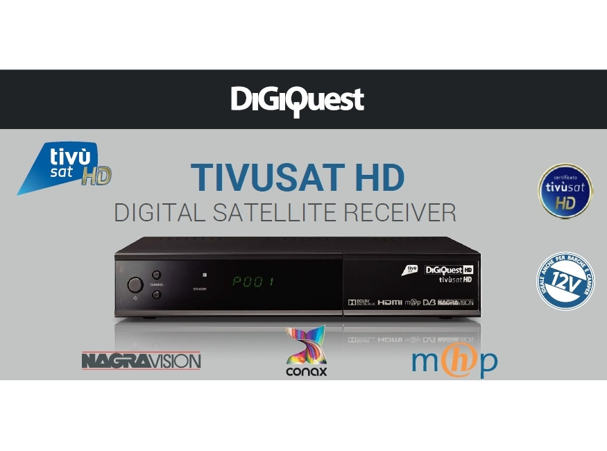 Tivusat Digiquest Official Italian Receiver and Card