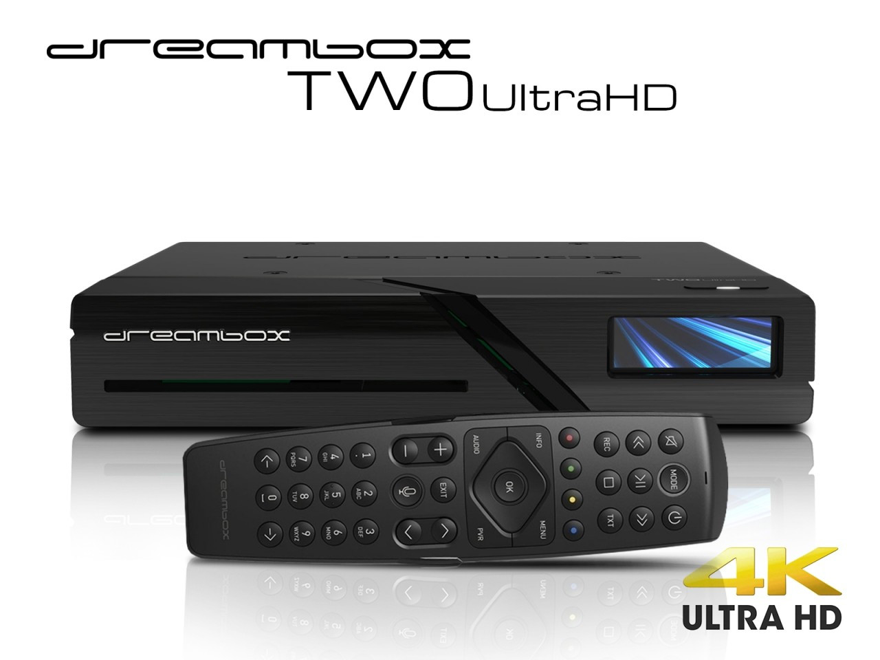 Dreambox TWO Ultra HD 4K 2xDVB-S2X BT Dual Wifi E2 Linux H265 2160p