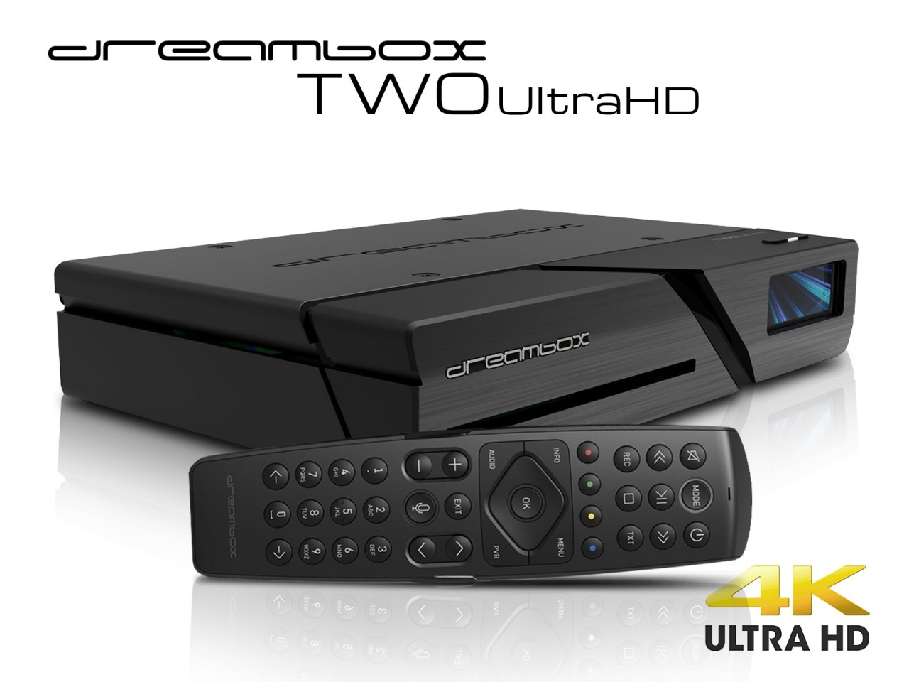 Dreambox TWO Ultra HD 4K 2xDVB-S2X BT Dual Wifi E2 Linux H265 2160p