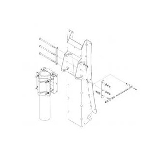 Fracarro 1.2m Aluminium Satellite Dish with AZ/EL Mount