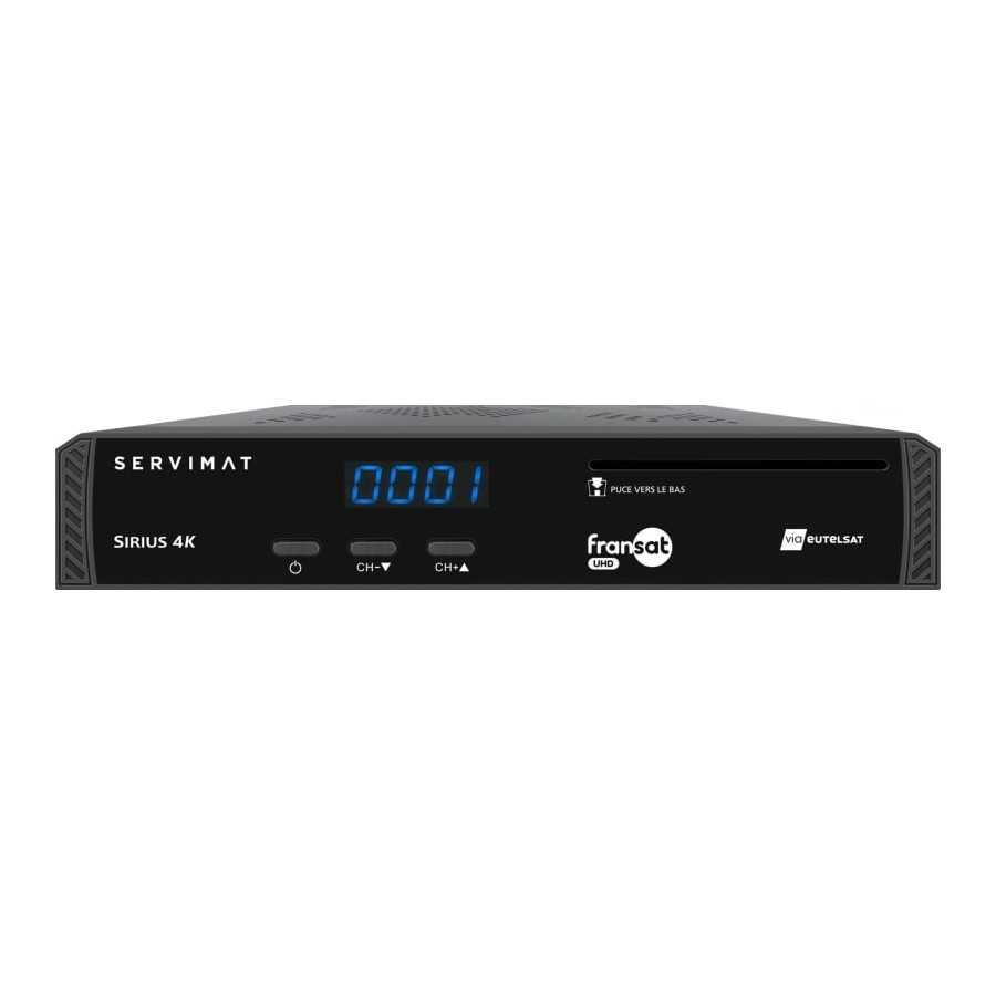 Fransat UHD Servimat SIRIUS 4K French Digital TV Receiver and Card