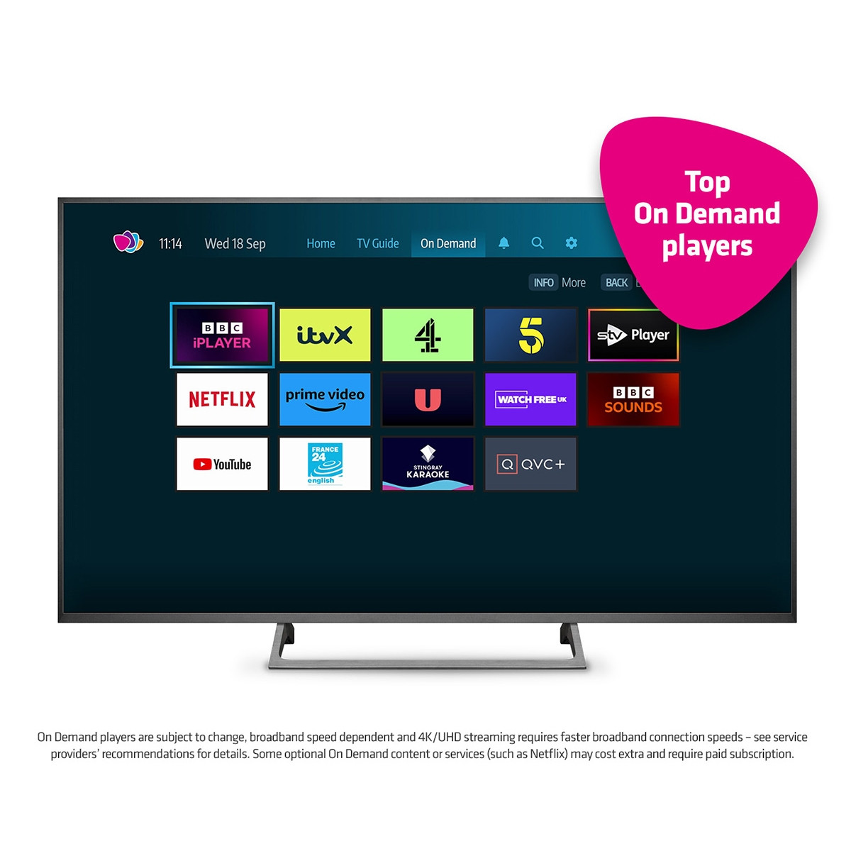 FREESAT UHD-X Smart 4K Ultra HD Set Top Box (non-record) Grade-A