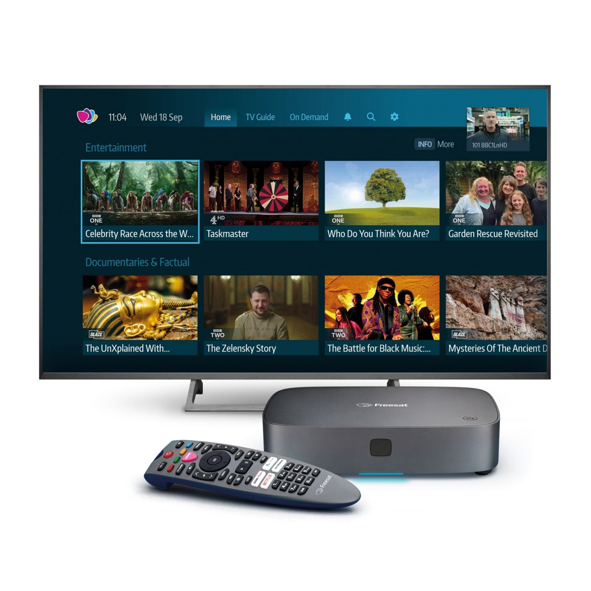 FREESAT UHD-X Smart 4K Ultra HD Set Top Box (non-record) Grade-A