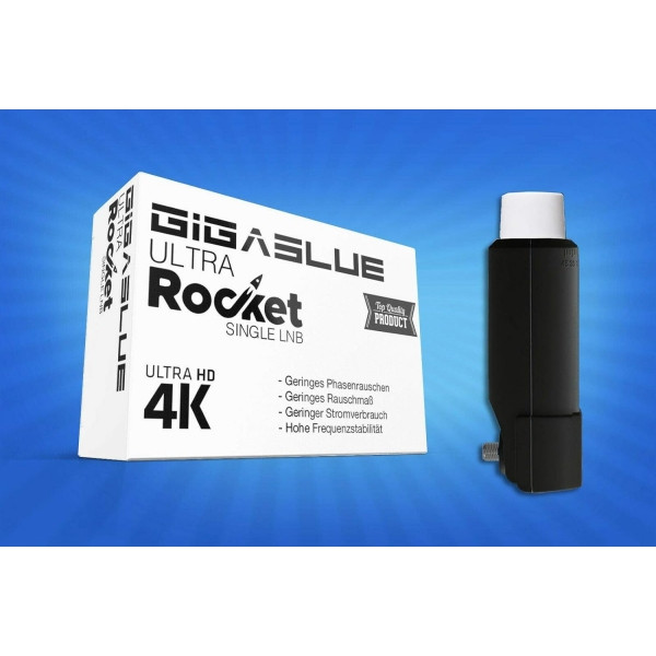 Gigablue Ultra Rocket 0.1dB Single Output Slimline LNB