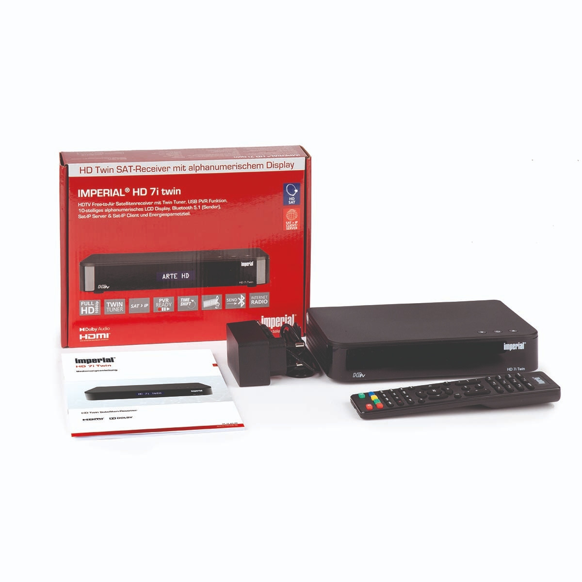 Telestar Imperial HD 7i Twin Satellite with SAT to IP Server and BT