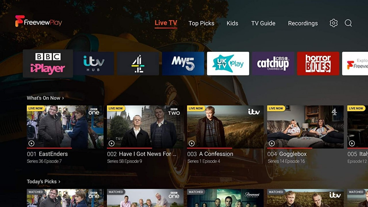 Humax Aura 4K Android TV Recorder with Freeview Play 1TB