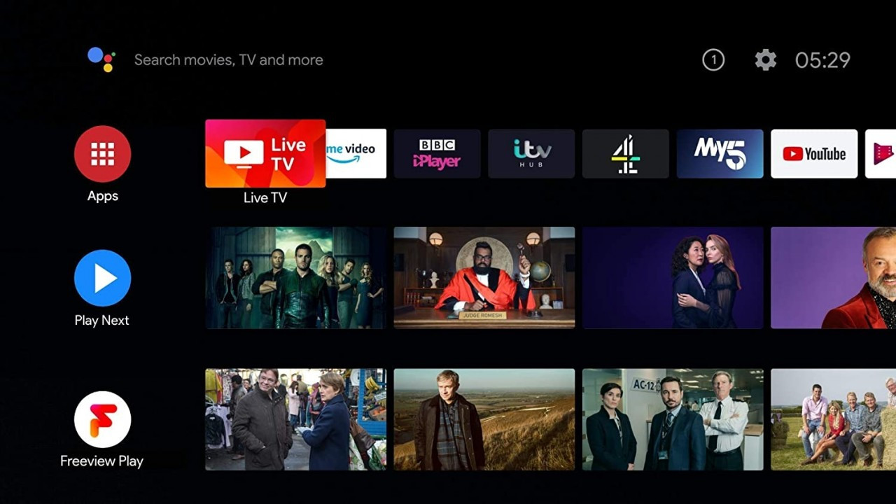 Humax Aura 4K Android TV Recorder with Freeview Play 1TB