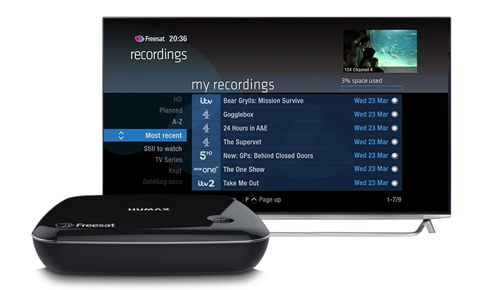 Humax HB-1100S Smart Freesat Receiver with WiFi