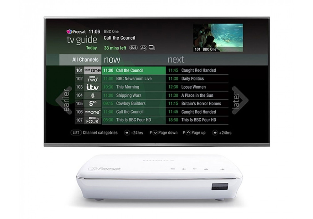 Humax HDR-1100S 2TB Smart Freesat HD Digital TV Recorder White