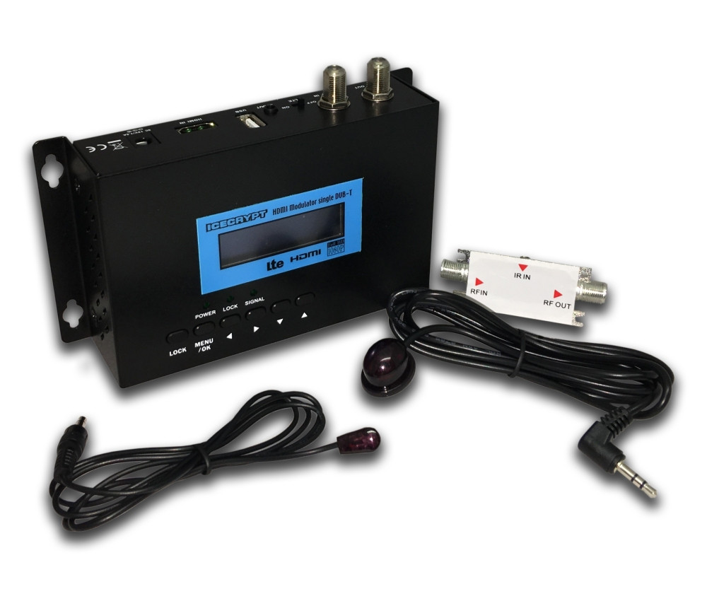 Icecrypt HDM100 High Definition DVB-T Modulator with IR Control