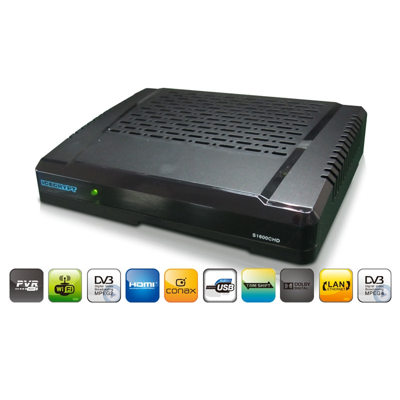 Icecrypt S1600CHD Digital Satellite Receiver PVR Ready