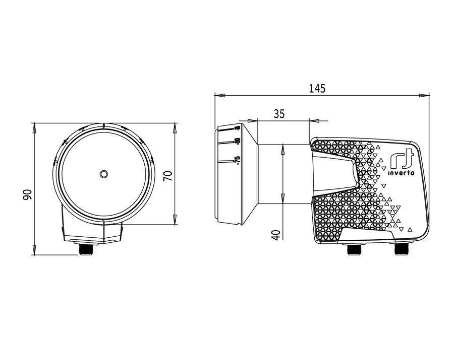 Inverto Premium Twin Output LNB