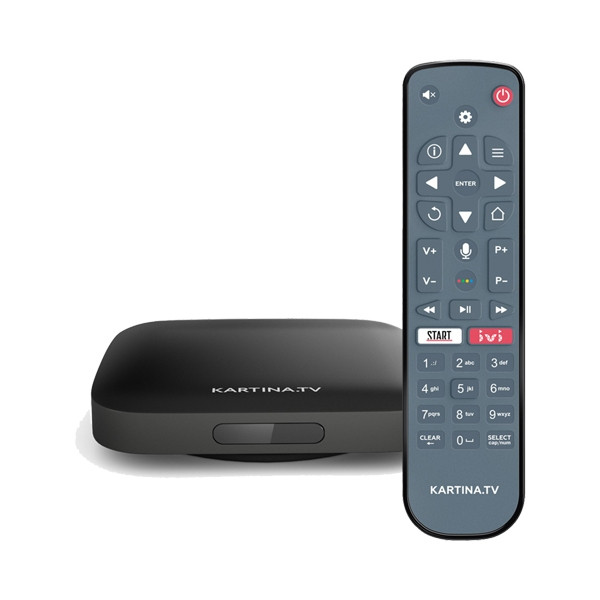 Kartina Eva Russian Ukranian TV 4K UHD Set Top Box and Subscription