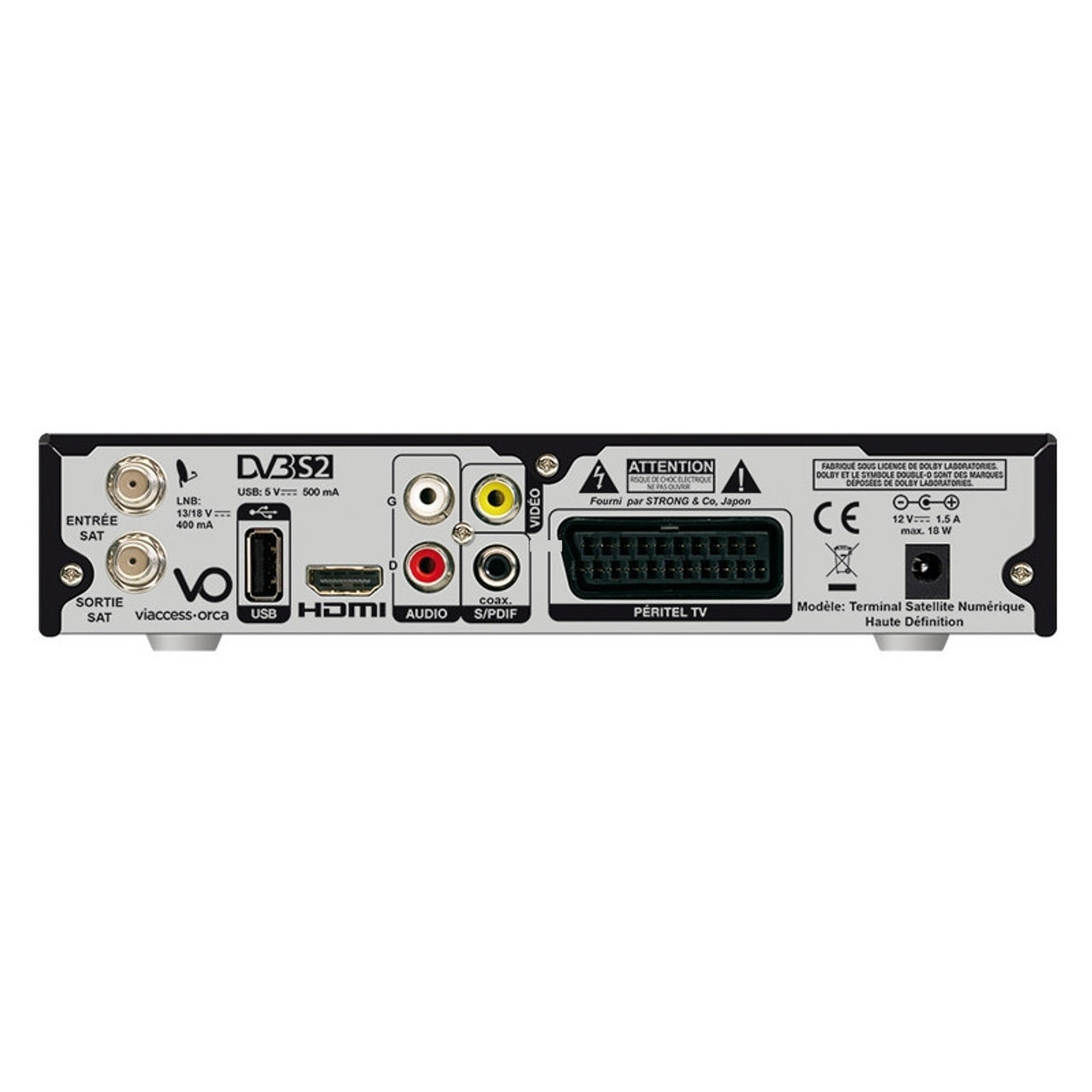 Fransat HD Listo F-155 Official French Digital TV Receiver and Card by Strong