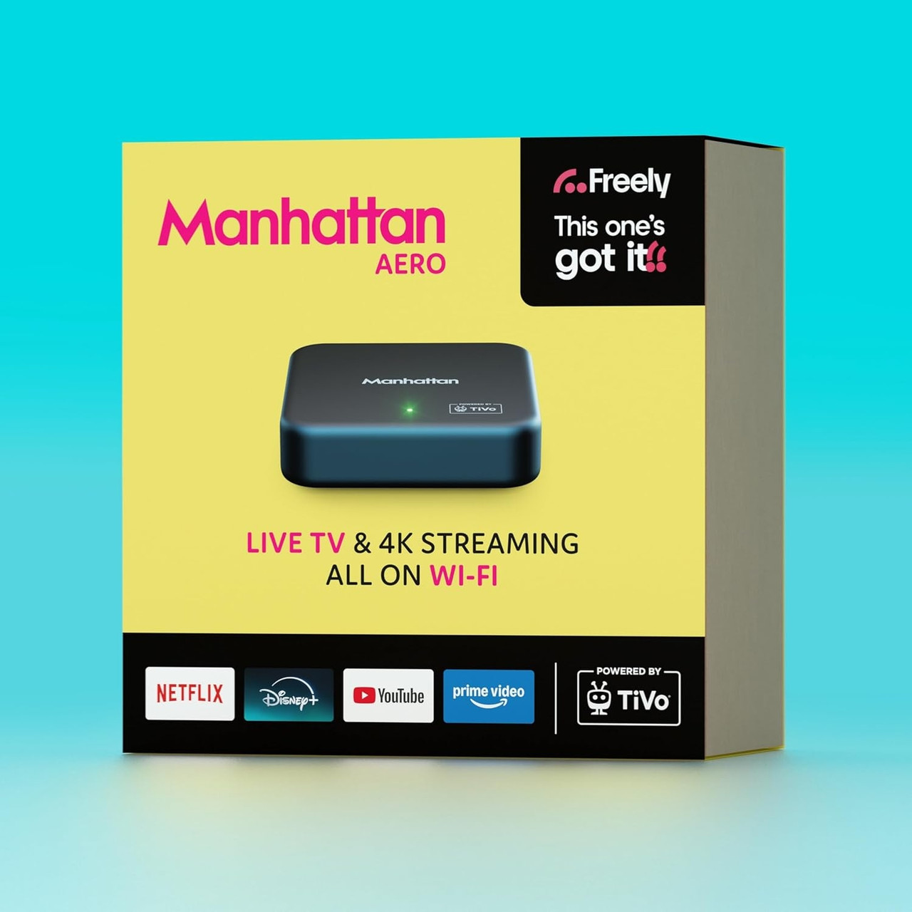 Manhattan Aero 4K TV Streamer with Freely