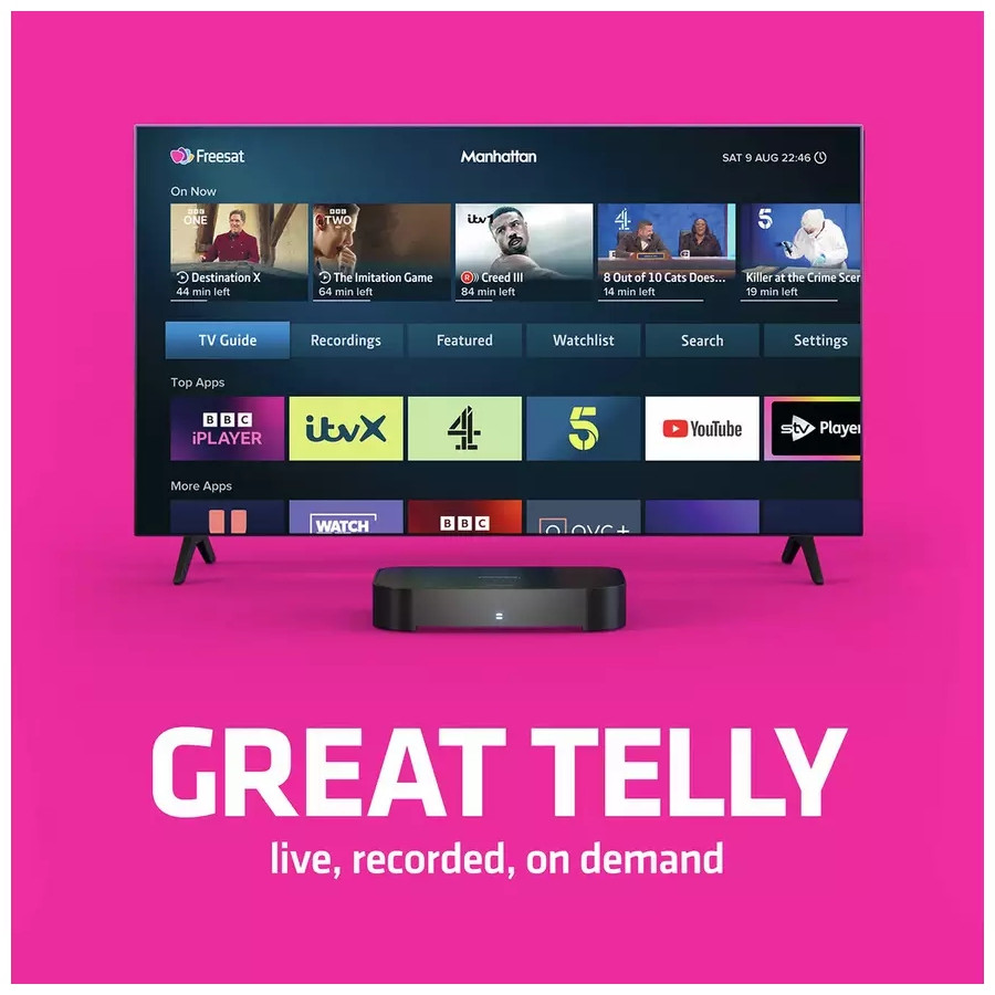 Manhattan S4-R Freesat 4K TV Recorder 500GB