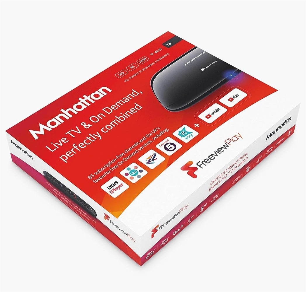 Manhattan T3 Freeview Play 4K Smart Box