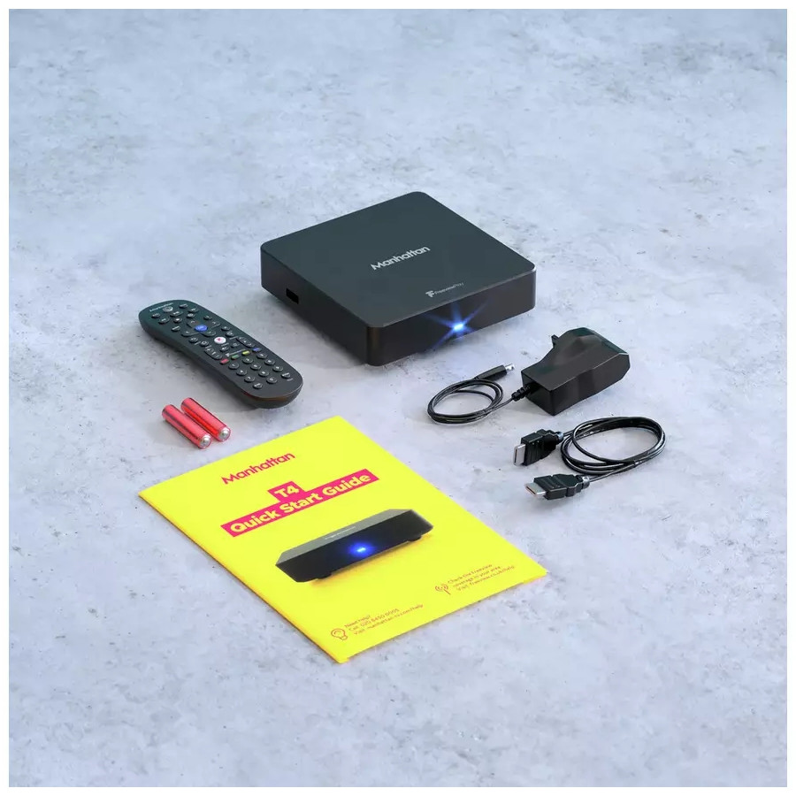 Manhattan T4 Freeview Play Smart 4K TV Box