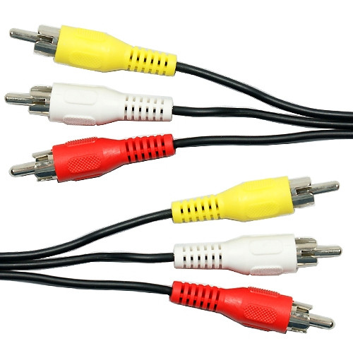 RCA Phono AV Male to Male Audio Video Cable Lead