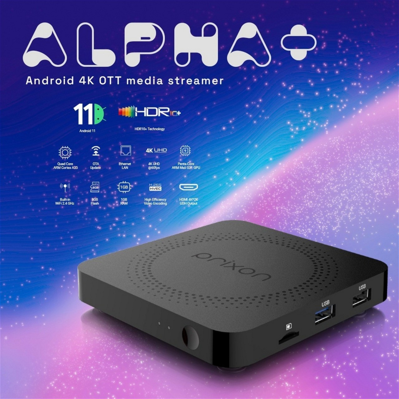 Prixon Alpha Plus 4K Android Set Top Box