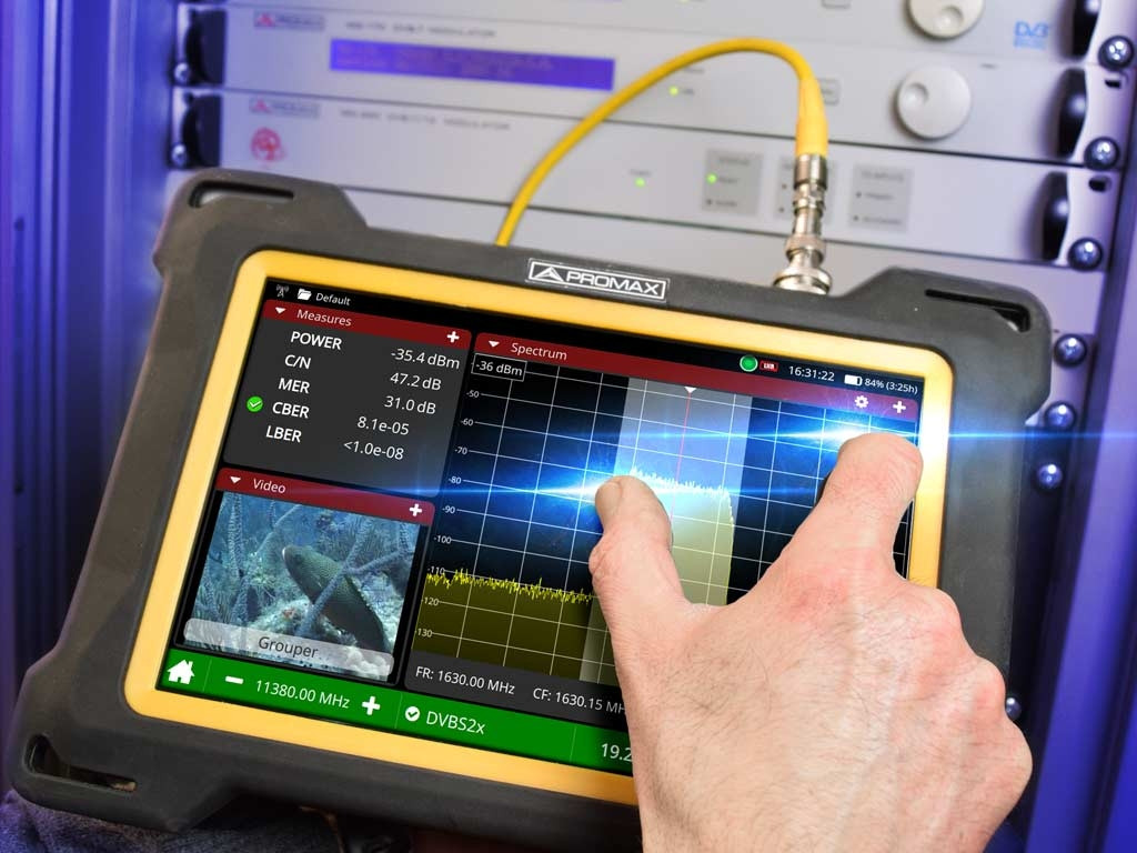 Promax ATLAS NG DVB and ATSC3.0 Universal Broadcast Analyzer