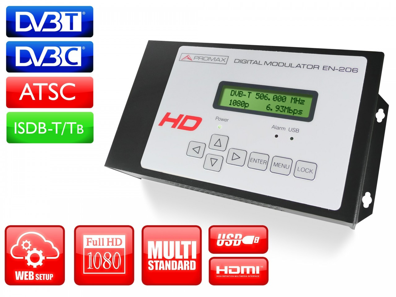 Promax EN-206E High Definition DVB-T Digital Modulator