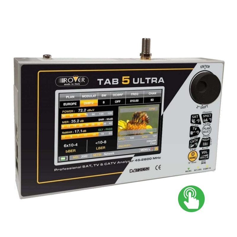 Rover TAB 5 ULTRA Wideband inc FIBRE Option Touch Screen Signal Analyser
