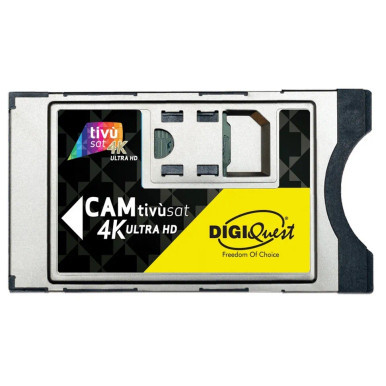 Tivusat DigiQuest Official Italian TV 4K UHD Ready CAM and Activated Card