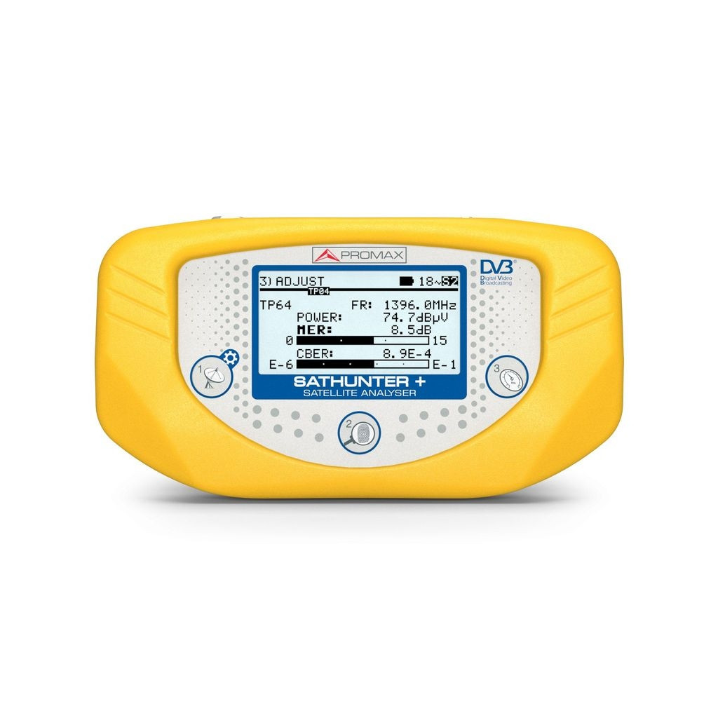 Promax Sathunter+ DVB-S/S2 Professional Satellite Signal Hunter