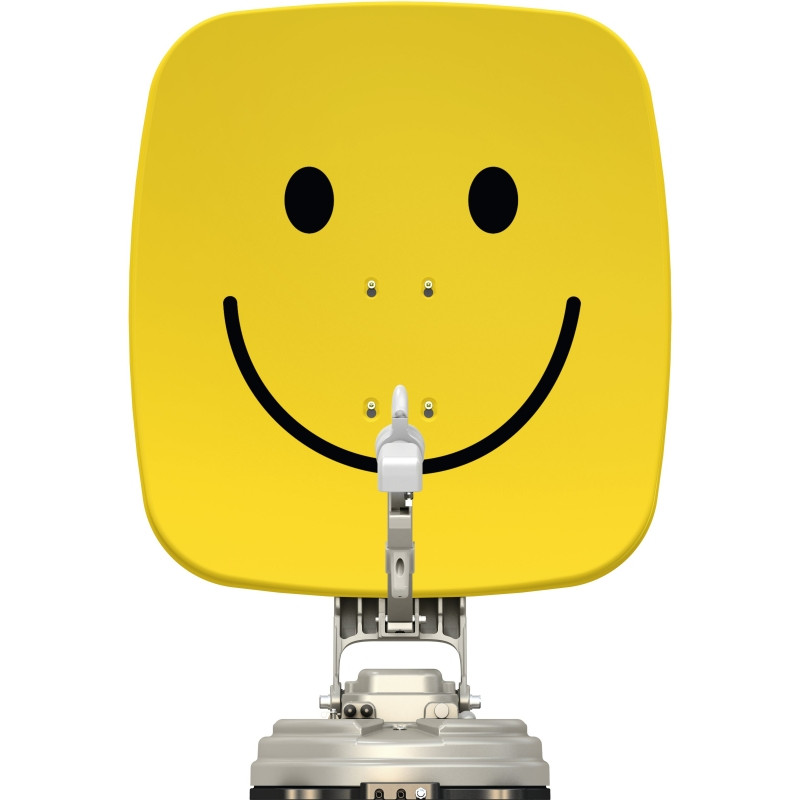 Technisat SKYRIDER 65 Single Smiley Yellow Fully Automatic Foldable Satellite Antenna