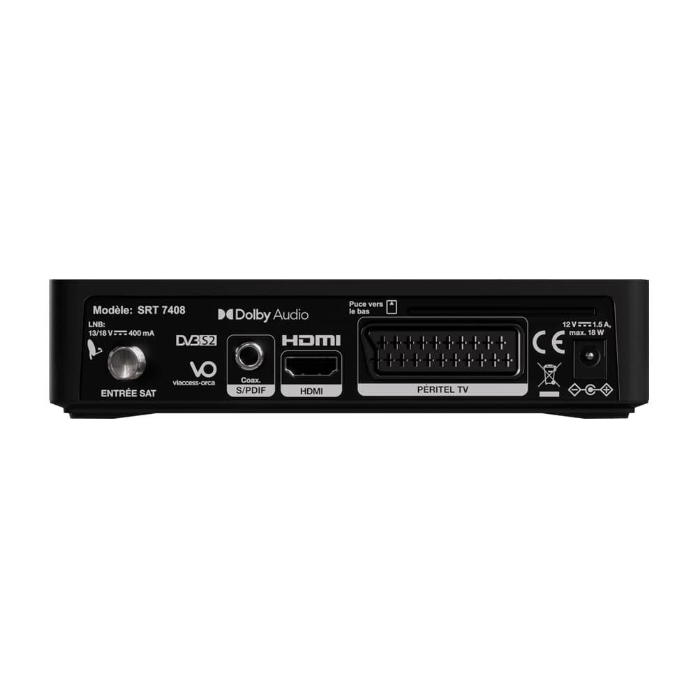 TNTSAT HD Strong SRT 7408 Official French Digital TV Receiver and Card