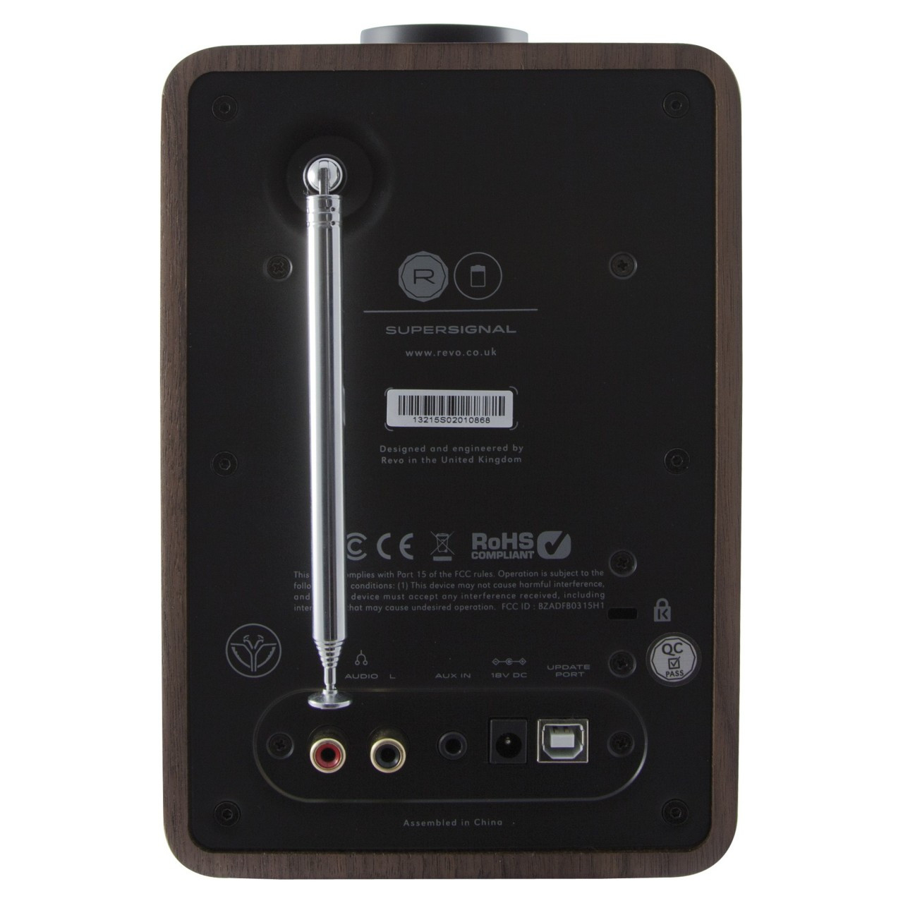 REVO SuperSignal DAB+ FM Radio with Bluetooth Walnut/Black