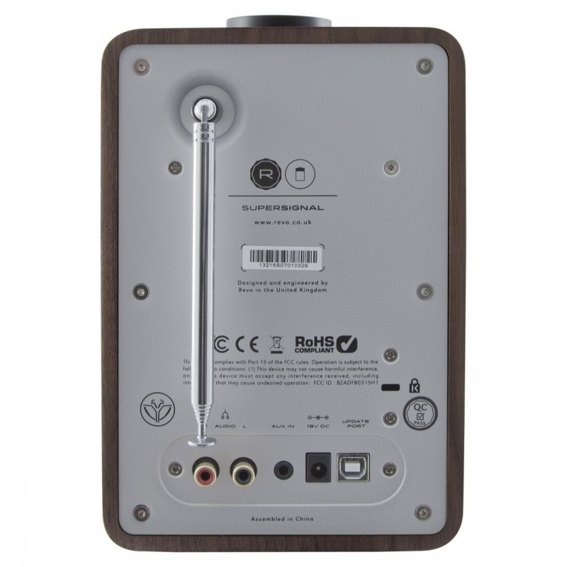 REVO SuperSignal DAB+ FM Radio with Bluetooth Walnut/Silver