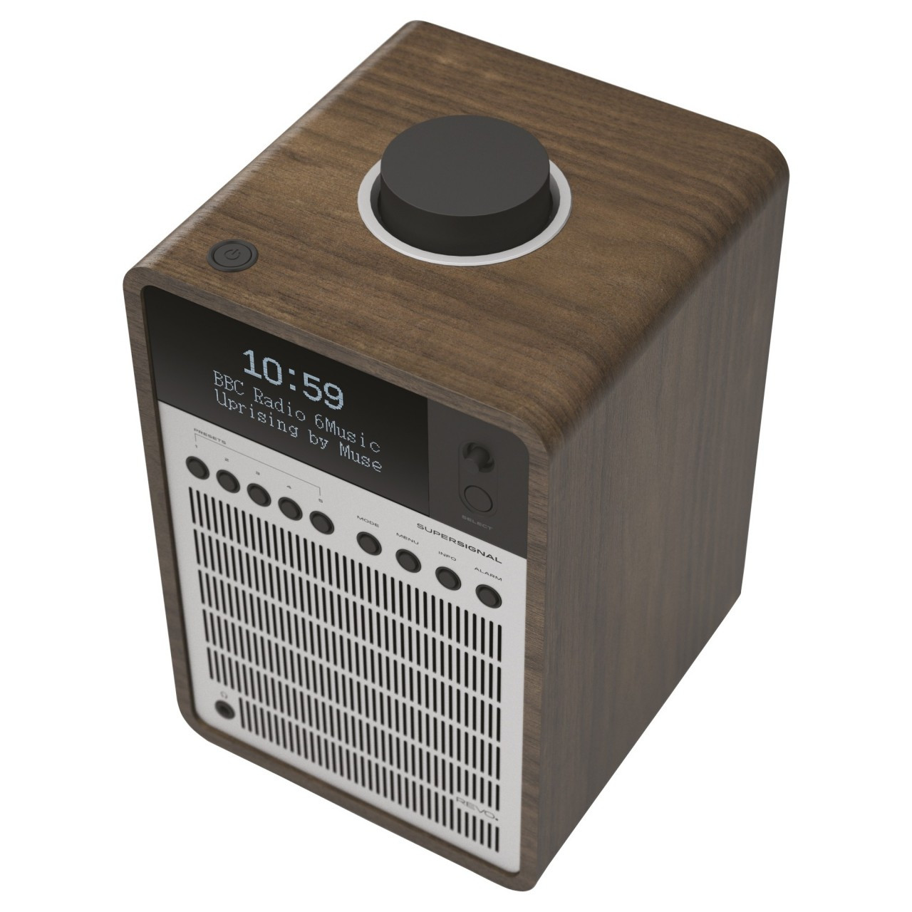REVO SuperSignal DAB+ FM Radio with Bluetooth Walnut/Silver
