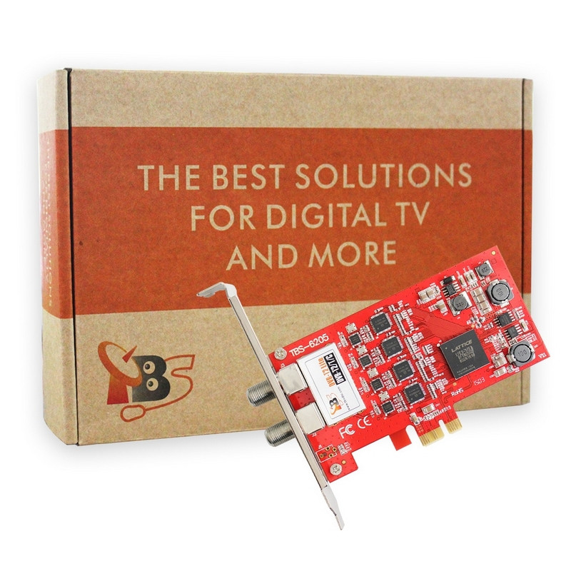 TBS6205SE DVB-T2/T/C Quad Tuner HD Terrestrial PCI Express Card