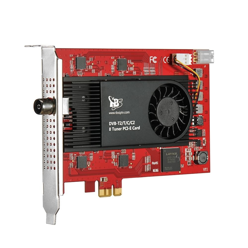 TBS6209 DVB-T2/C2/T/C/ISDB-T Octa TV Tuner PCI Express Card