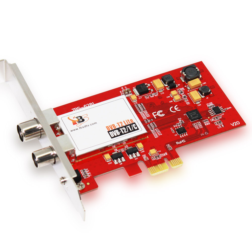 TBS6281 DVB-T2 Dual Freeview HD PCI Express Card