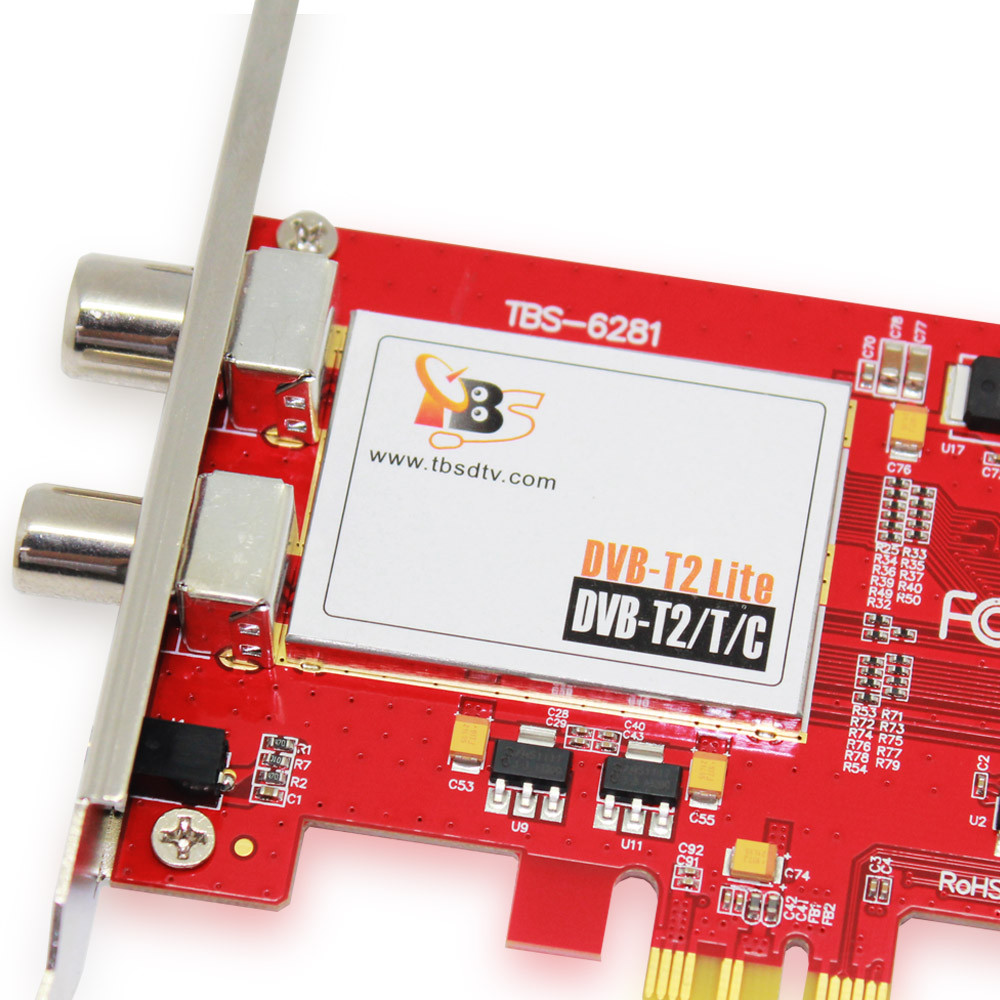 TBS6281 DVB-T2 Dual Freeview HD PCI Express Card
