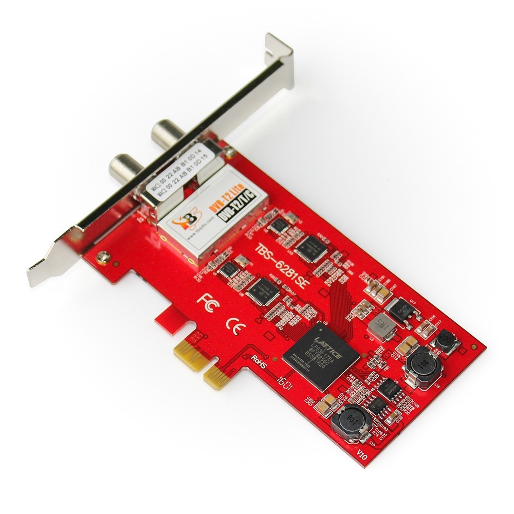 TBS6281SE DVB-T2/T/C Dual TV Tuner PCI Express Card