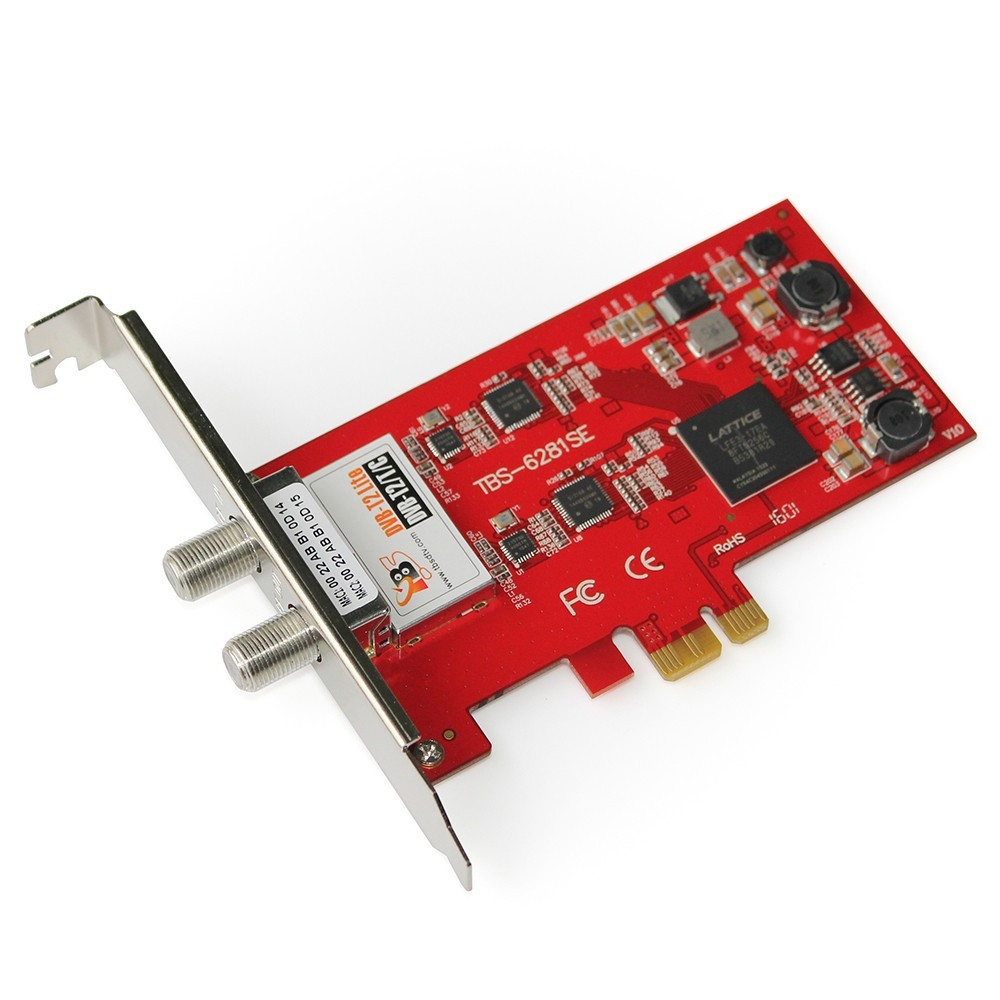 TBS6281SE DVB-T2/T/C Dual TV Tuner PCI Express Card